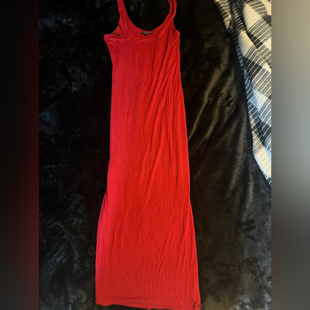 Fashion Nova Vibrant Red Maxi Dress